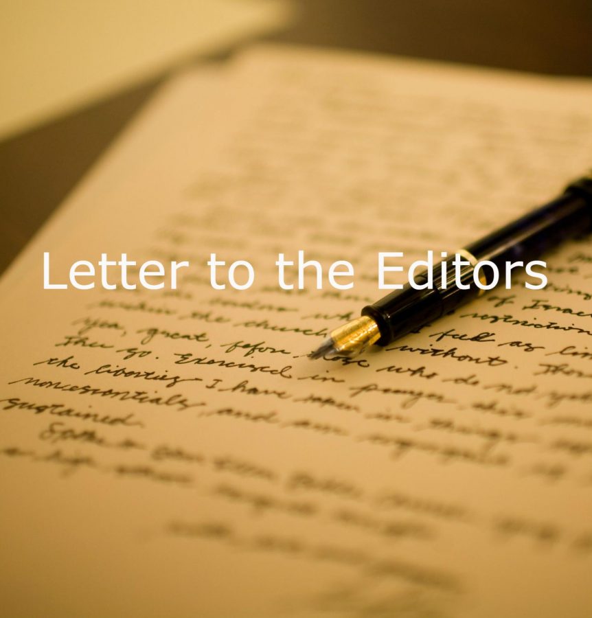 Letter to the Editors
