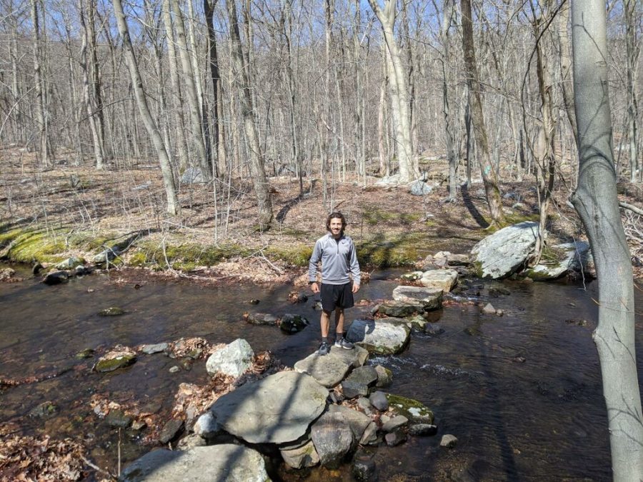 Carmel Ohring (20) hiking.