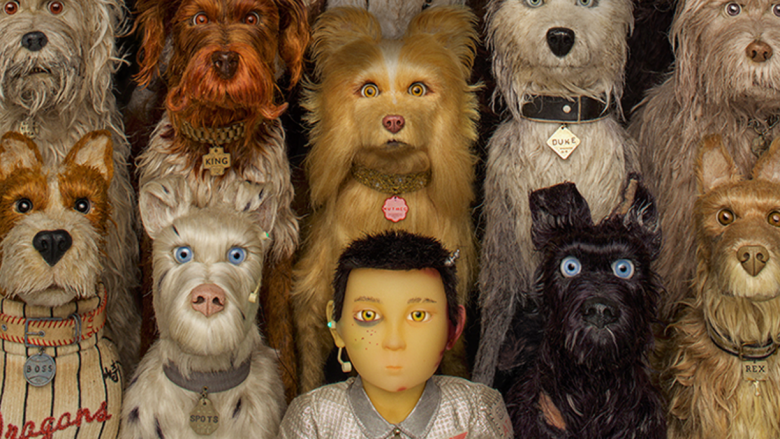 Poster image featuring most of the dogs and Atari Kobayashi