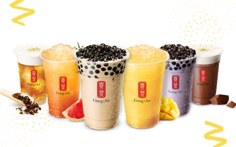 A variety of bubble tea drinks that Gong Cha sells
