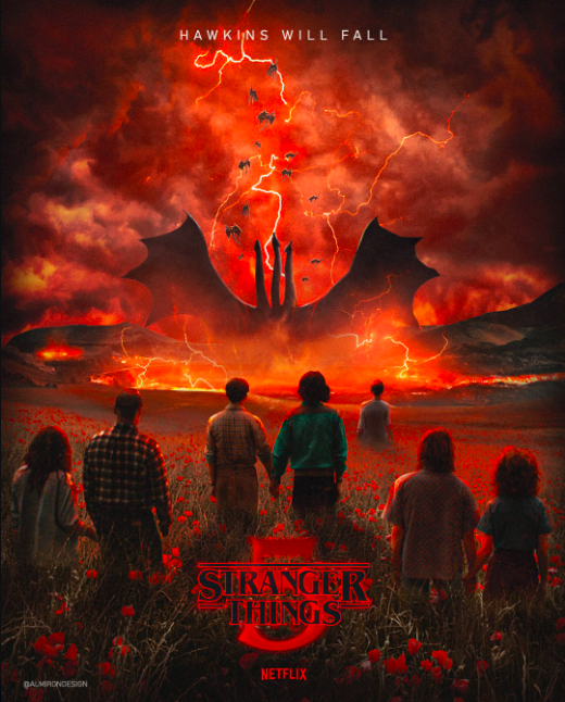 poster saison 5 stranger things (fanart) em 2023