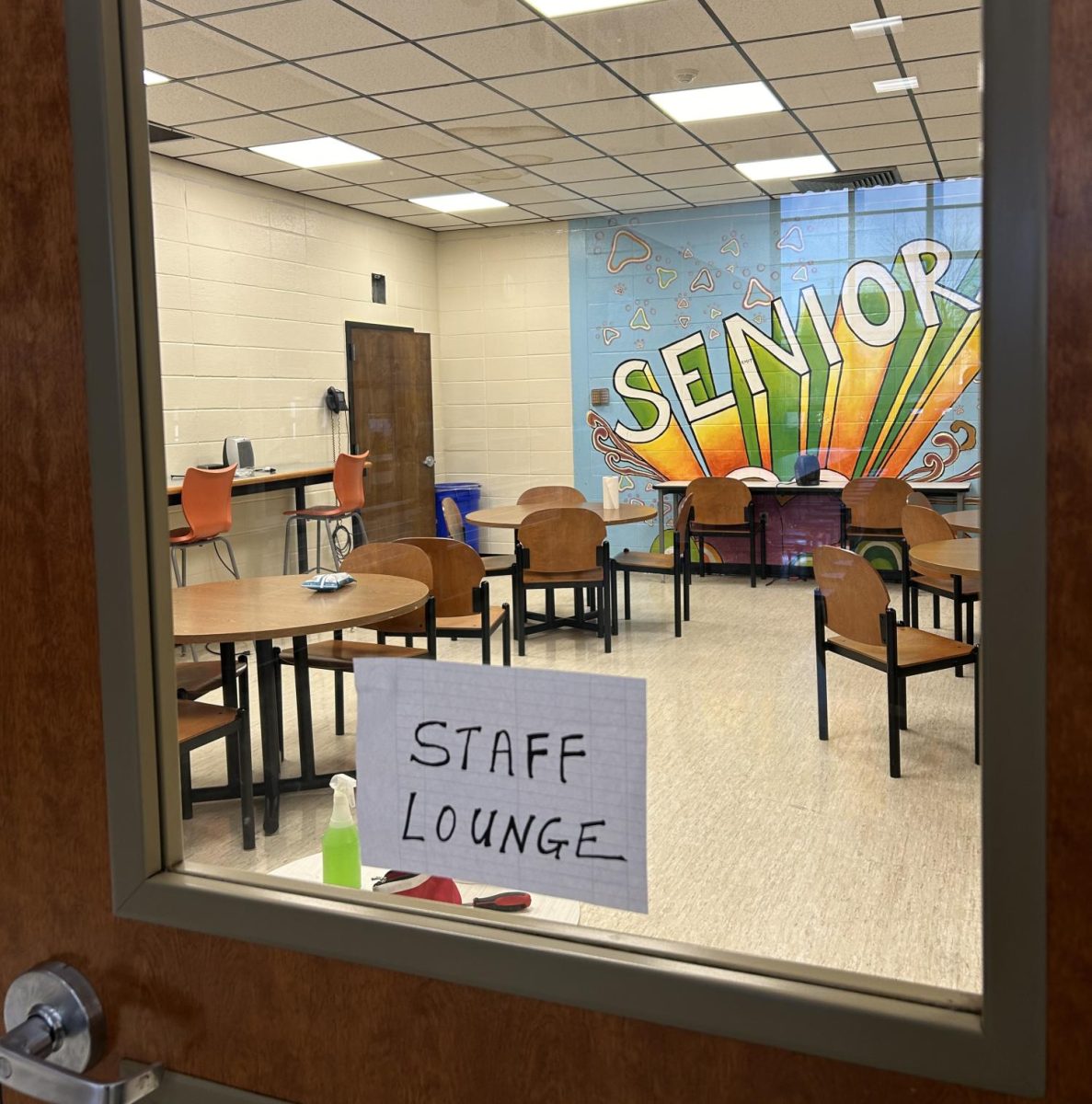 The old Senior Lounge, now the Teachers Lounge