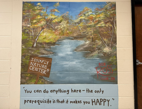 Tenafly High’s Newest Mural Pays Homage to Bob Ross