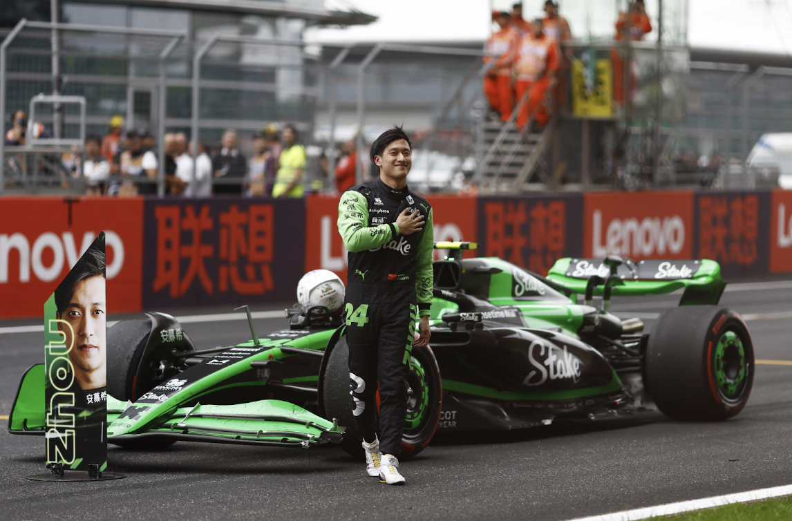 Zhou Guanyu at the Chinese Grand Prix