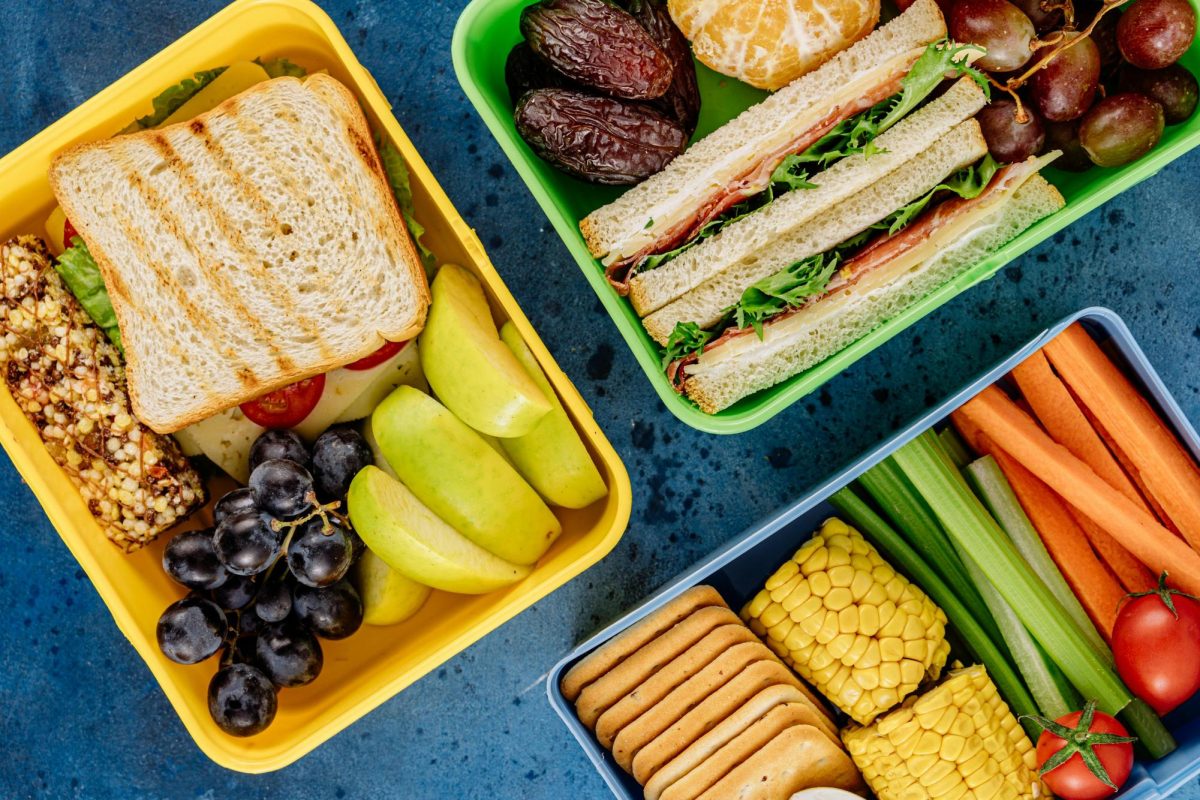 School lunch from stock photos
