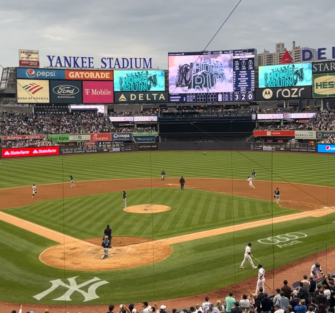 Games 1, 2, 6, and 7 will be played at Dodger Stadium, while Games 3-5 will be played at Yankee Stadium (above).