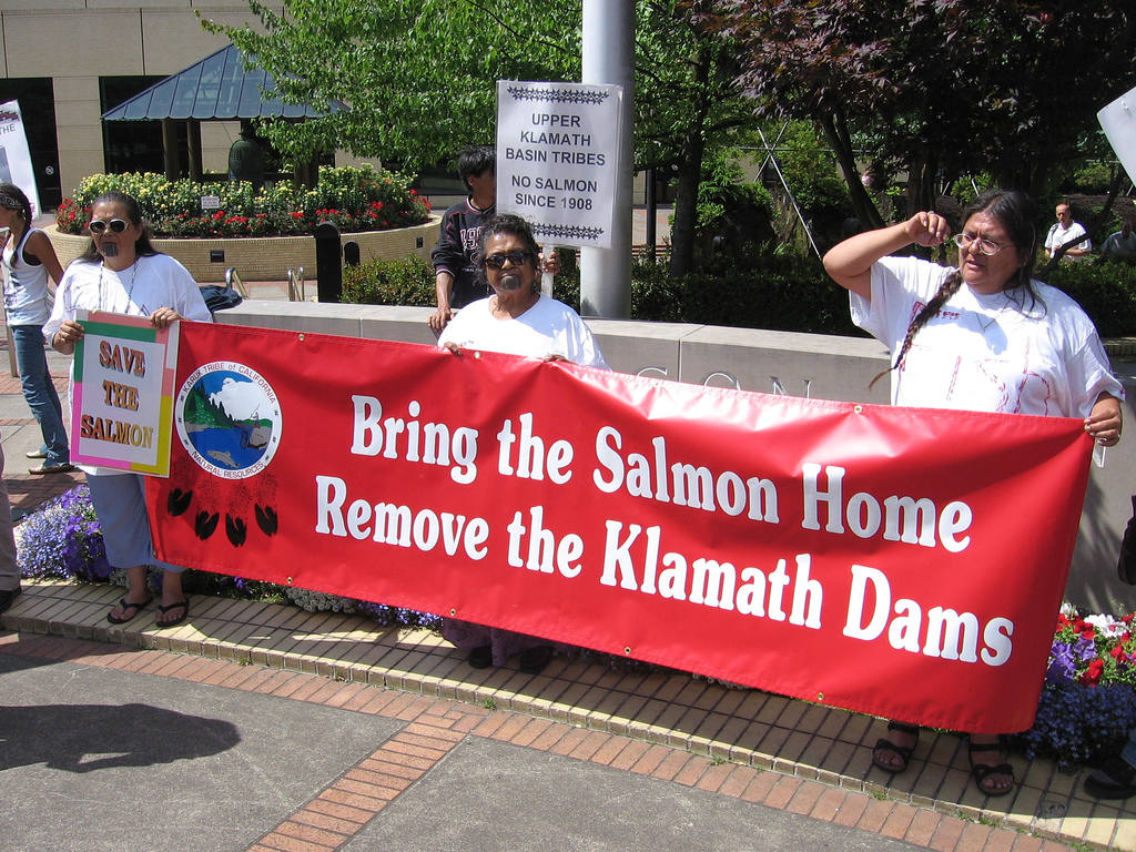 Klamath tribes dam removal demo