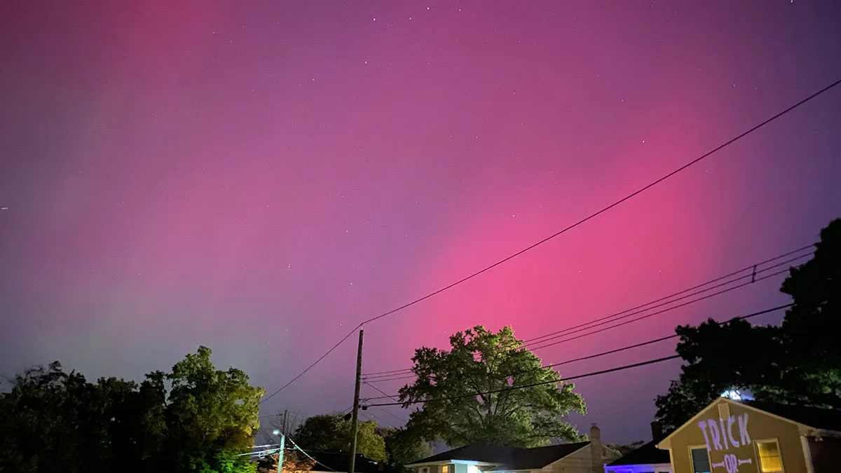 Northern lights from Oradell, NJ