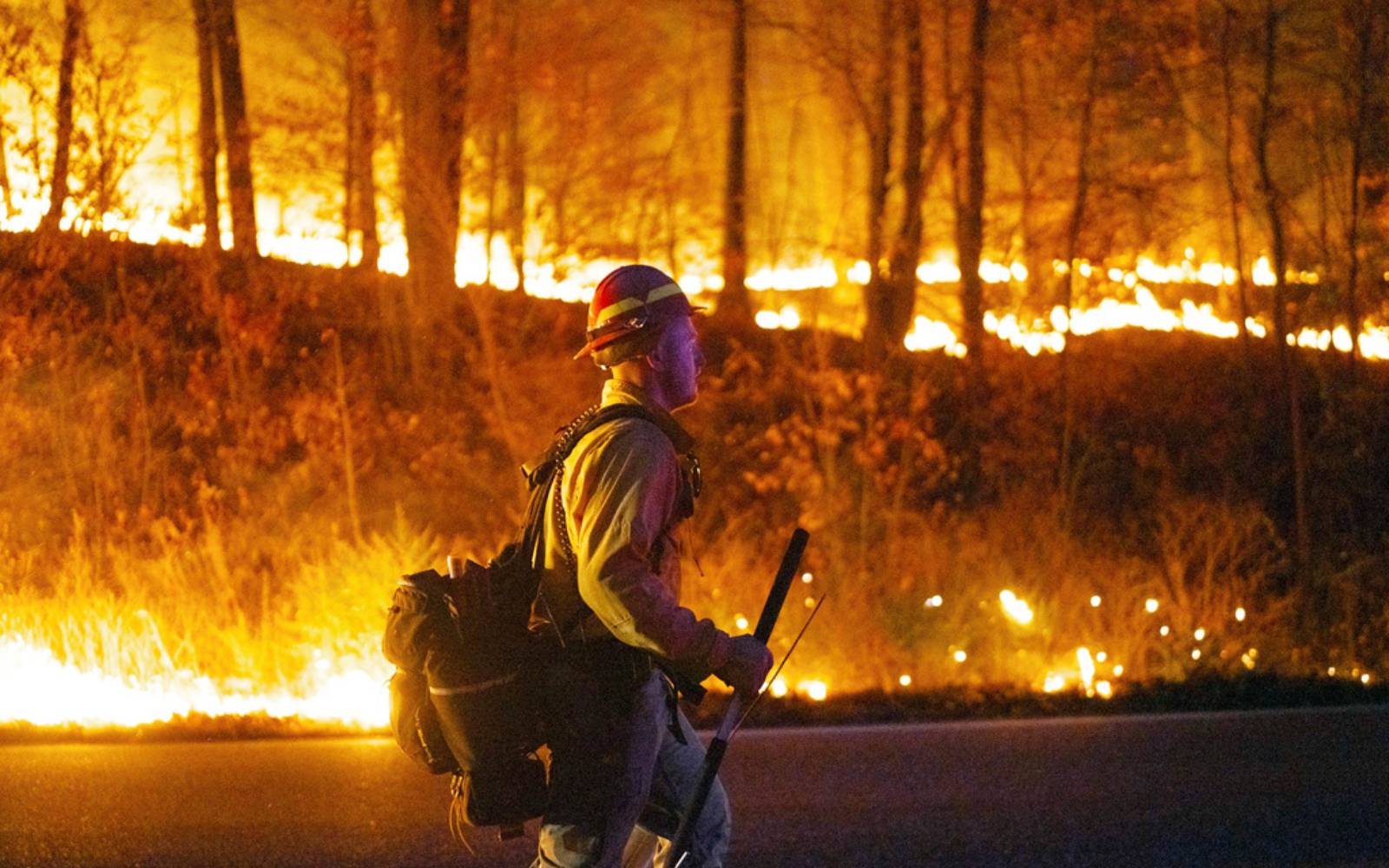 Wildfire in New York 