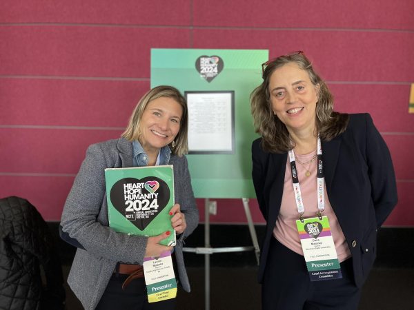 Mrs. Lauren Malanka and Mrs. Dana Maloney at the NCTE Convention, Boston