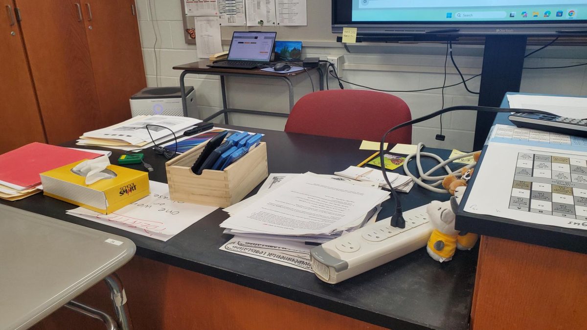 One of Mrs. Kuehner's desks