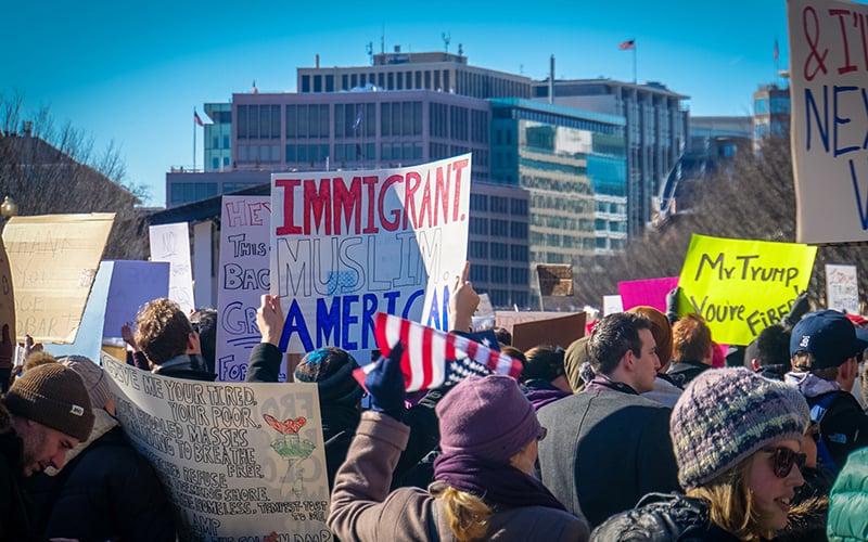 Protest against Trump's recent travel ban from Creative Commons