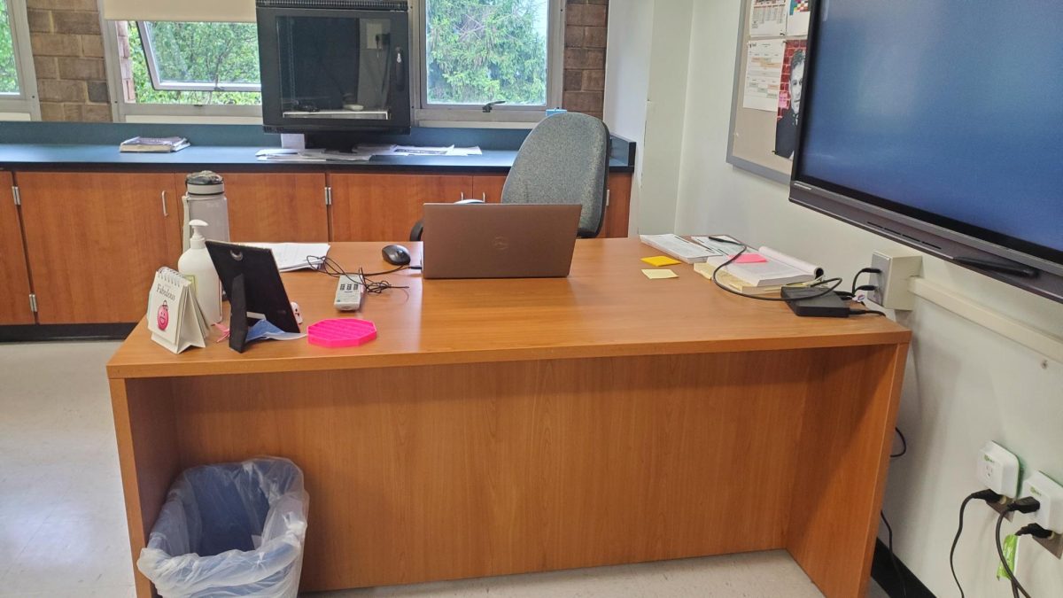 Mrs. Celli's desk