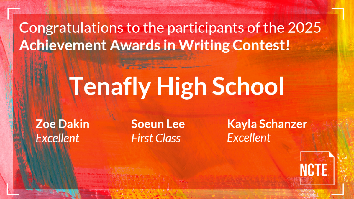 2025 NCTE Achievement Awards in Writing Winners from THS.