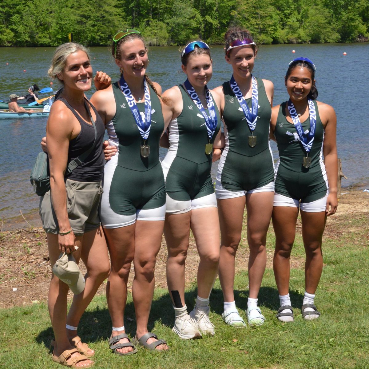 Neried Boat Club: Sarah Newman, second from the left.