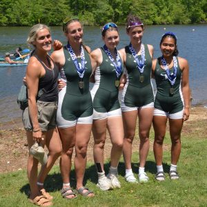 Neried Boat Club: Sarah Newman, second from the left.