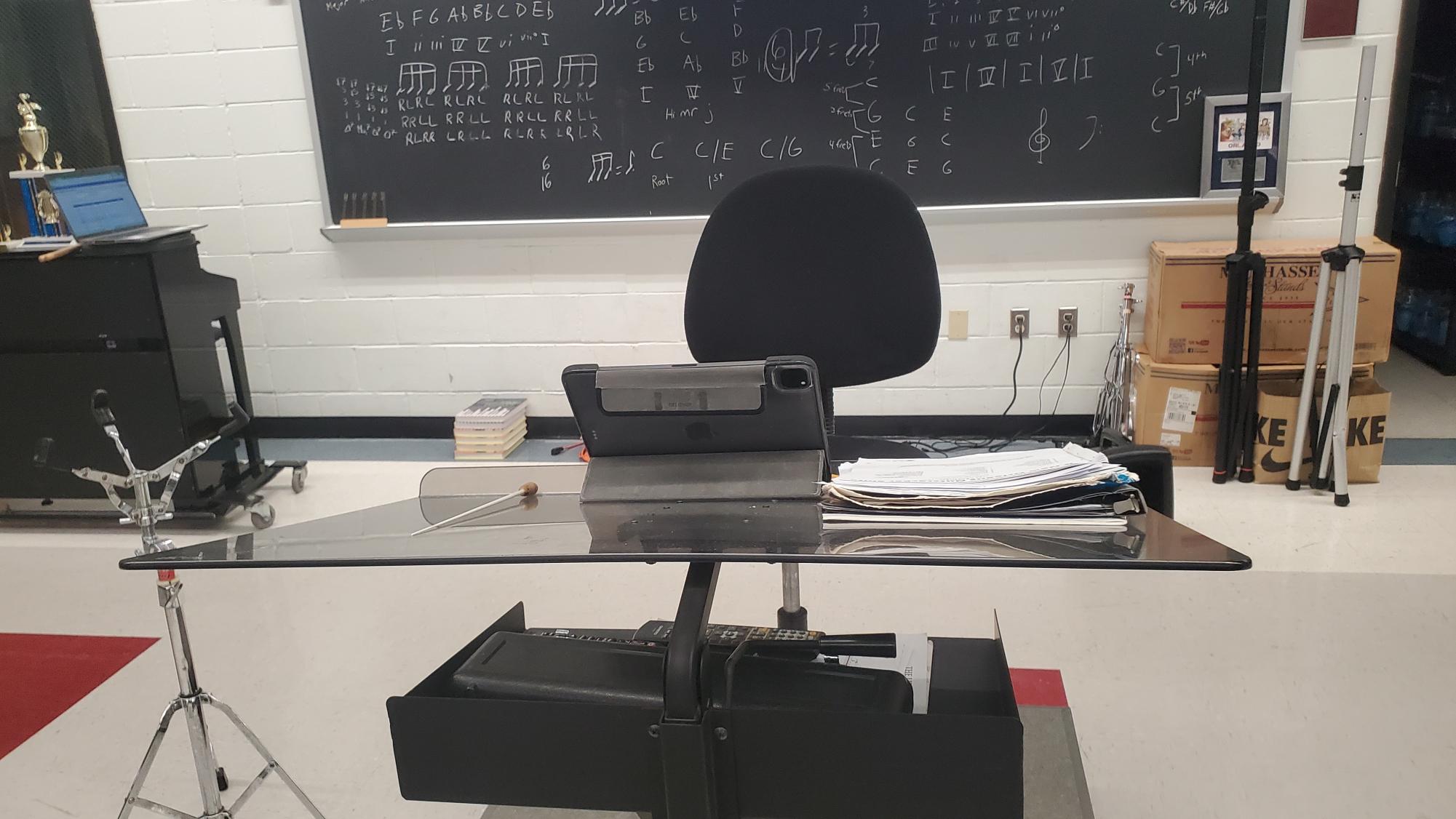 Mr. Jacobetz's podium
