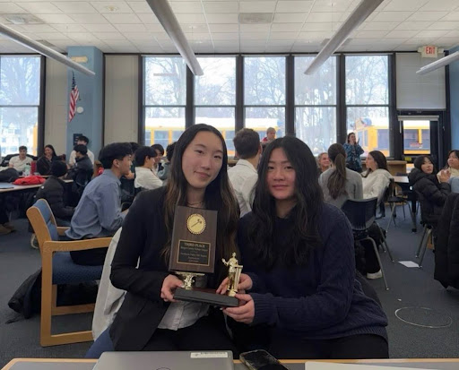 Varsity Sophomores Emma Chai, Claire Yoon Place Third at NVOT Debate