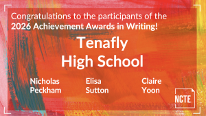 Three THS Students Recognized in 2026 NCTE Achievement Awards in Writing